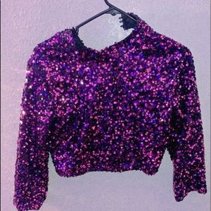 M/L sequin crop top